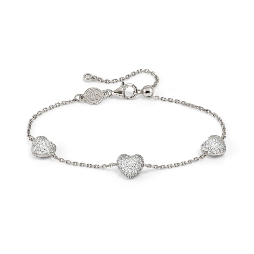 Armband LifePoetry mit plastischen Herzen silber