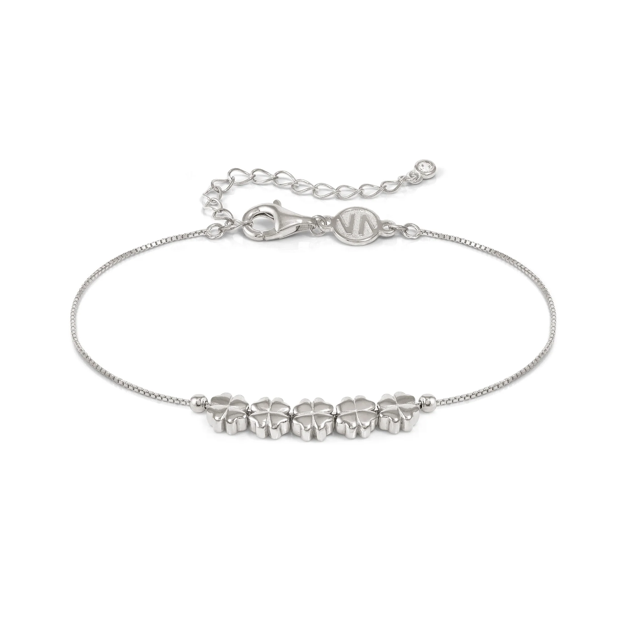 Armband Armonica mit 5 Kleeblättern