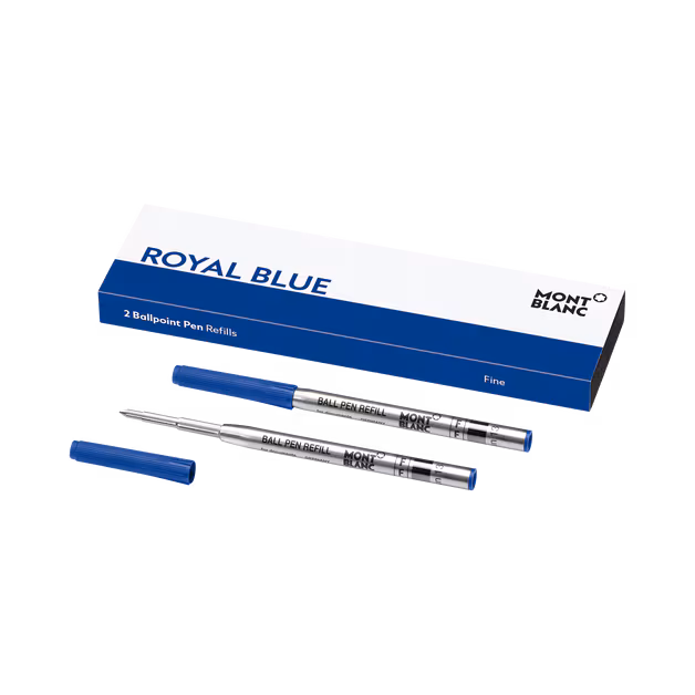 2x Kugelschreiberminen, Royal Blue (B)
