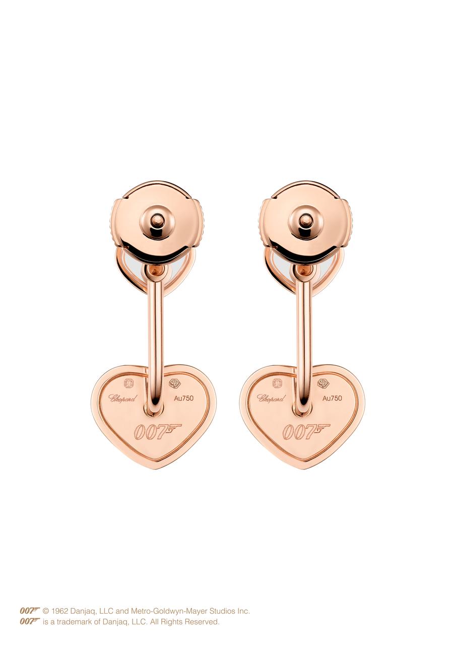 Happy Hearts Golden Hearts  James Bond Ohrstecker