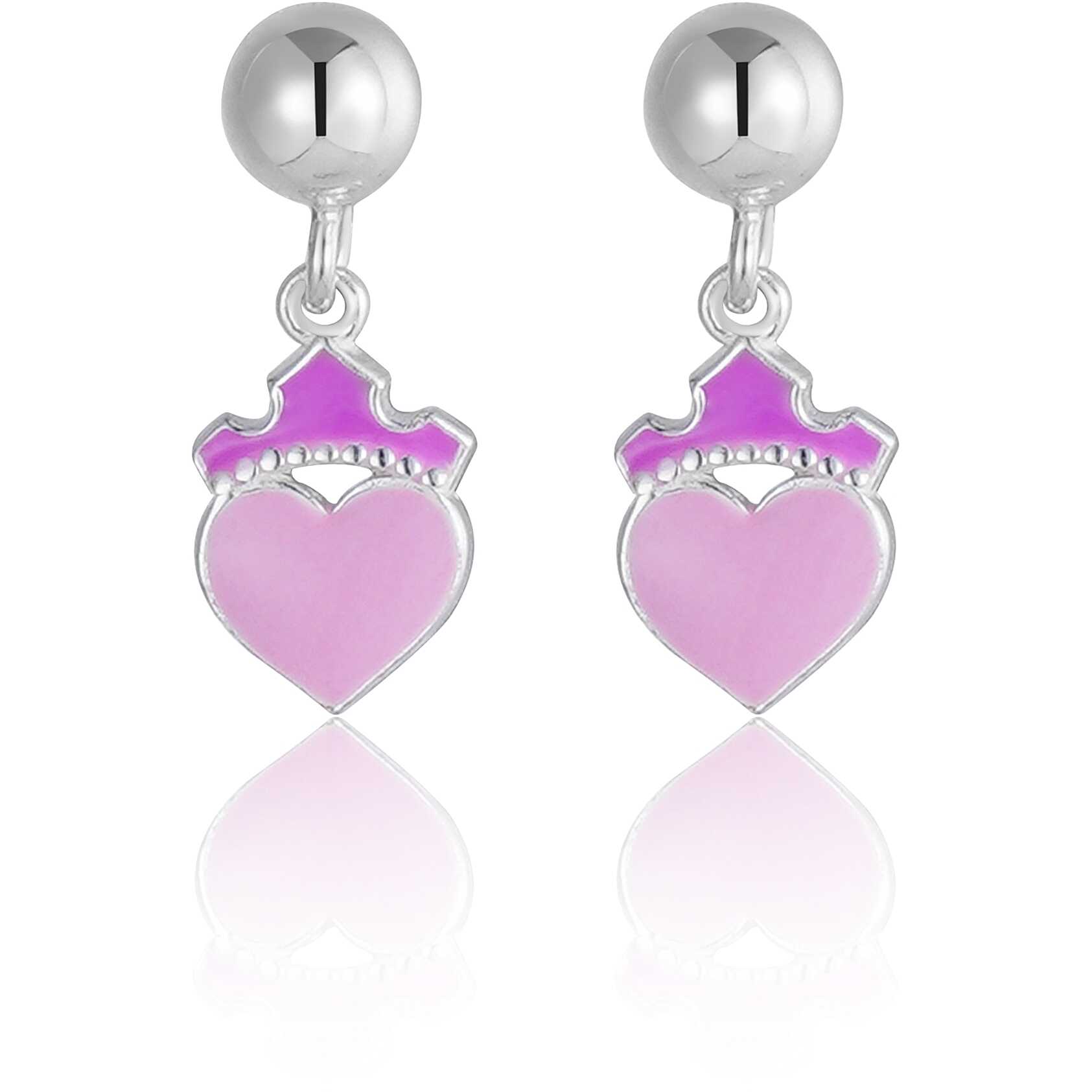 Ohrringen Anhänger für Mädchen Disney Princess Silber 925