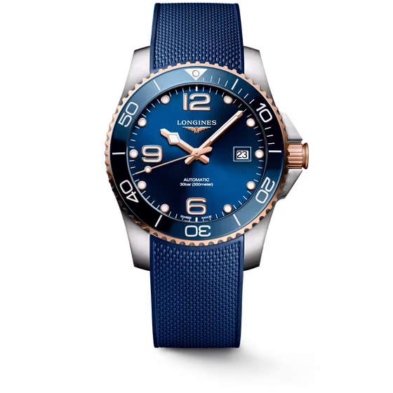 HYDROCONQUEST, Automatik Uhr, Ø 41.00 mm, Edelstahl und Keramik Lünette.