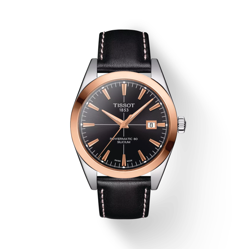 TISSOT GENTLEMAN POWERMATIC 80 SILICIUM 18K GOLDLÜNETTE