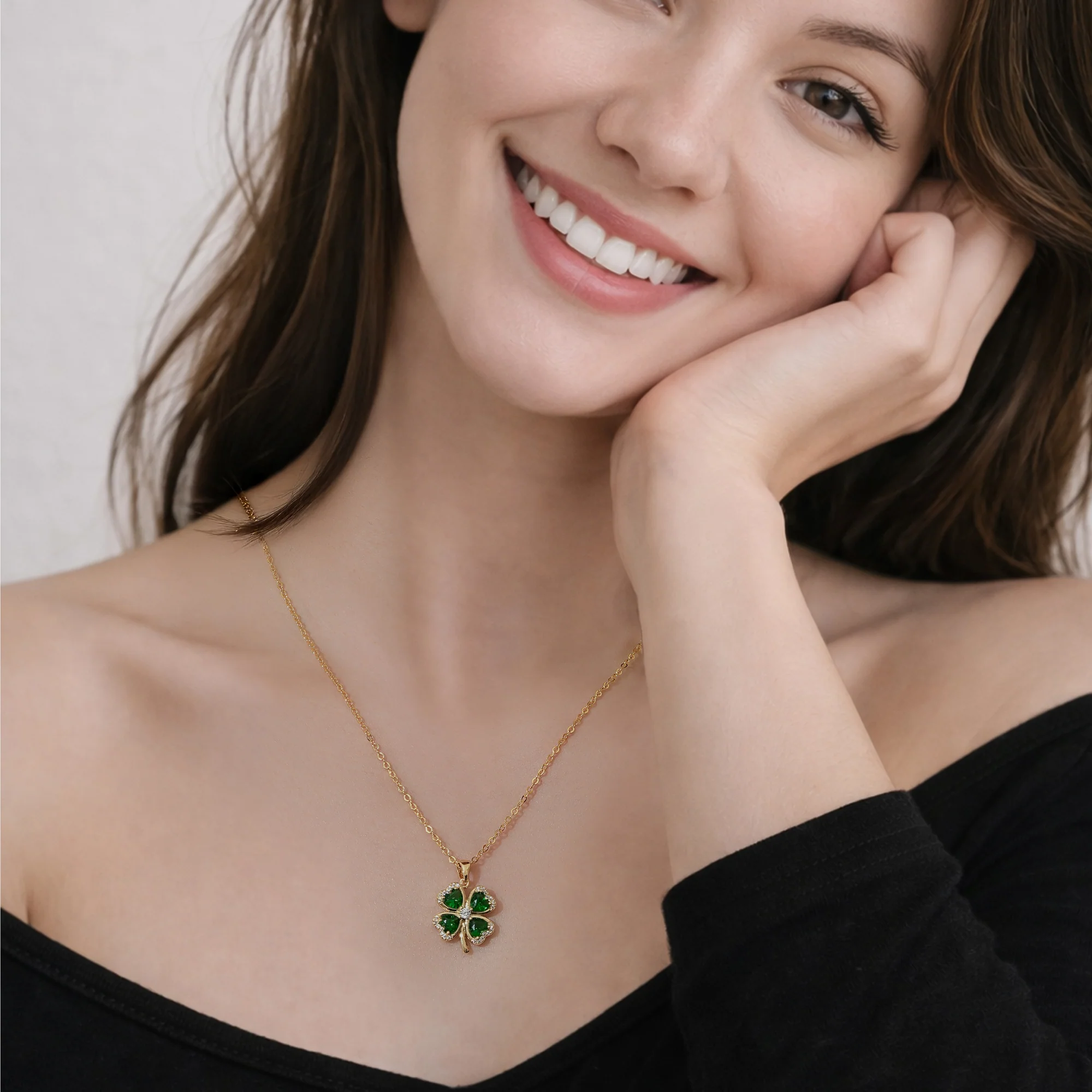 Calina Kleeblatt Anhänger