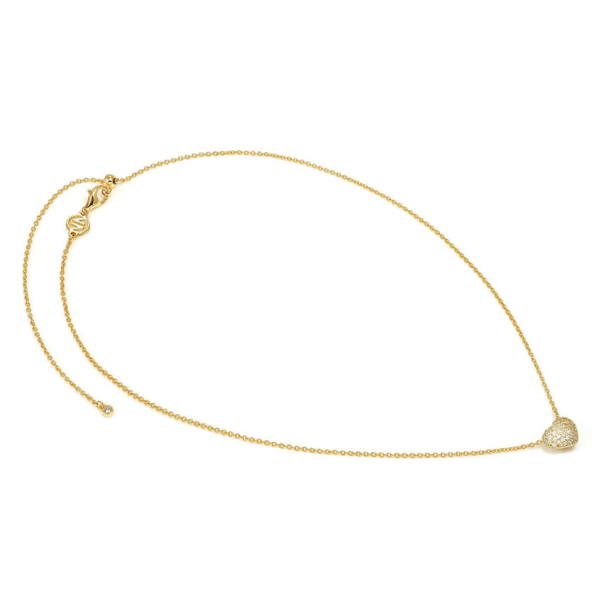 Halskette LifePoetry mit plastischem Herz gelbgold