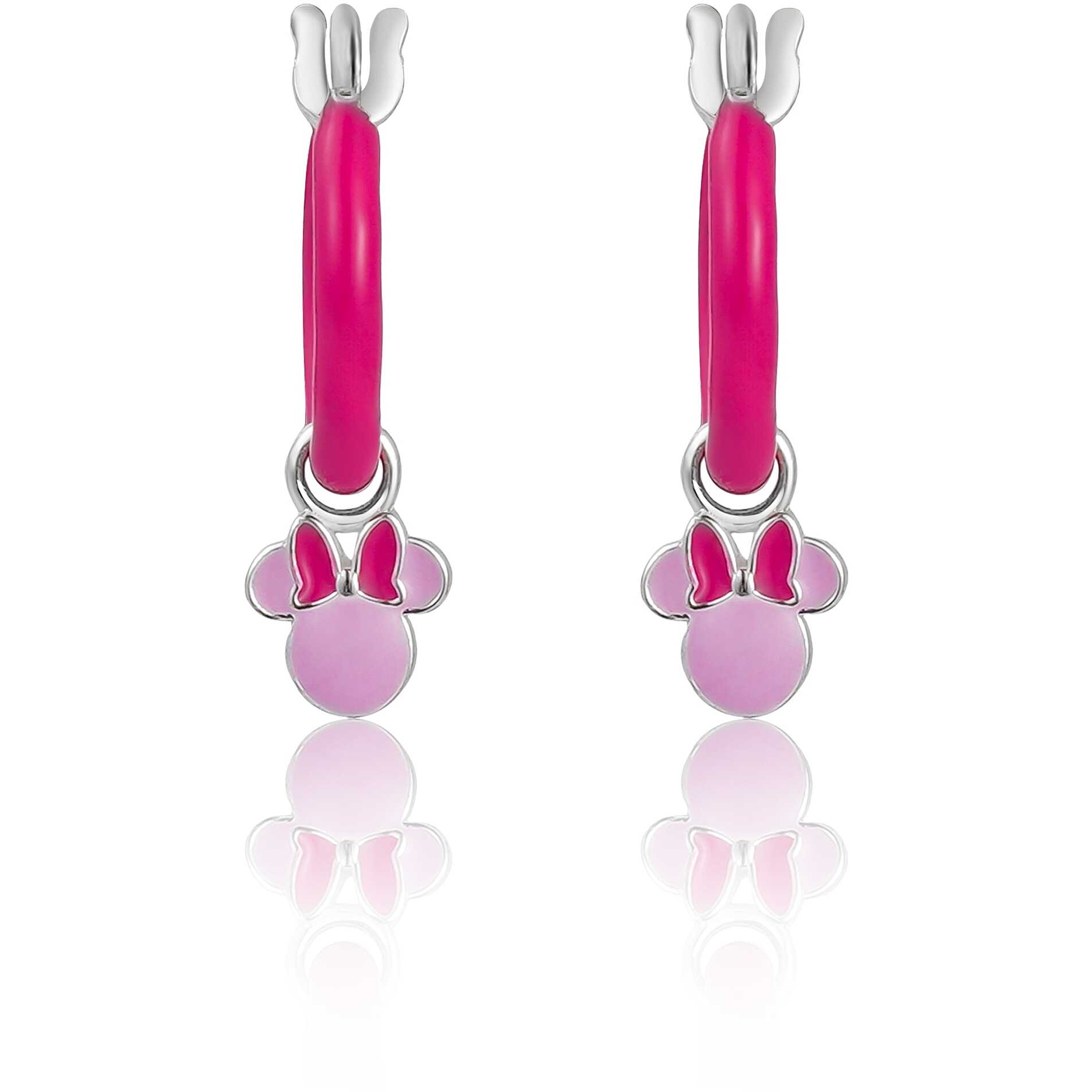 Ohrringen Anhänger für Mädchen Disney Minnie Mouse Silber 925