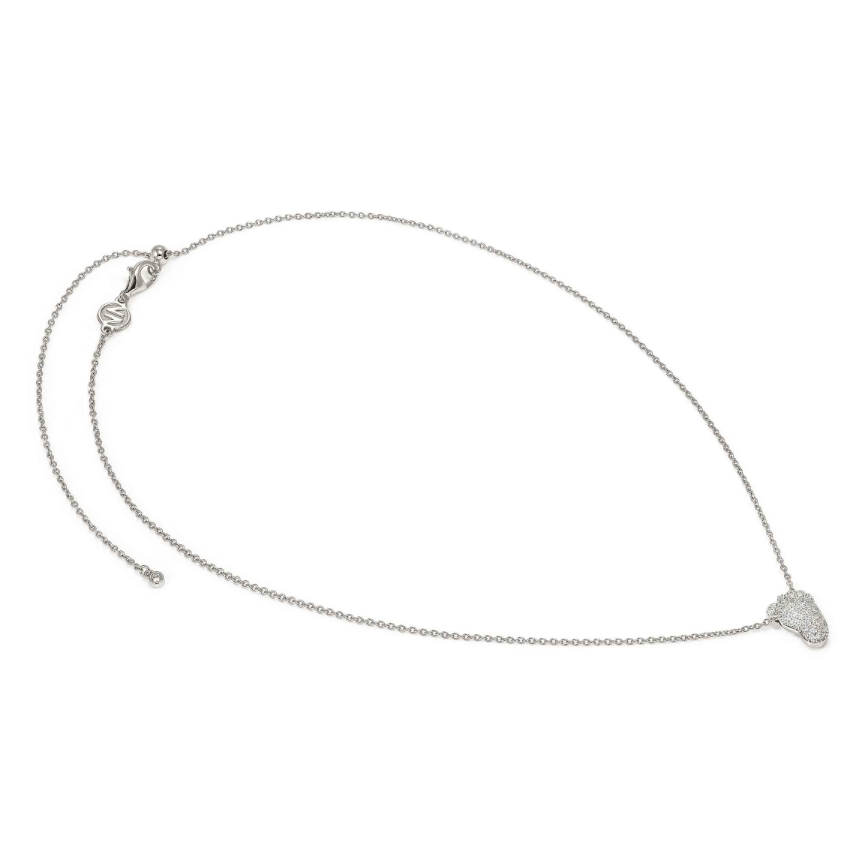 Halskette LifePoetry mit plastischem Füßchen silber