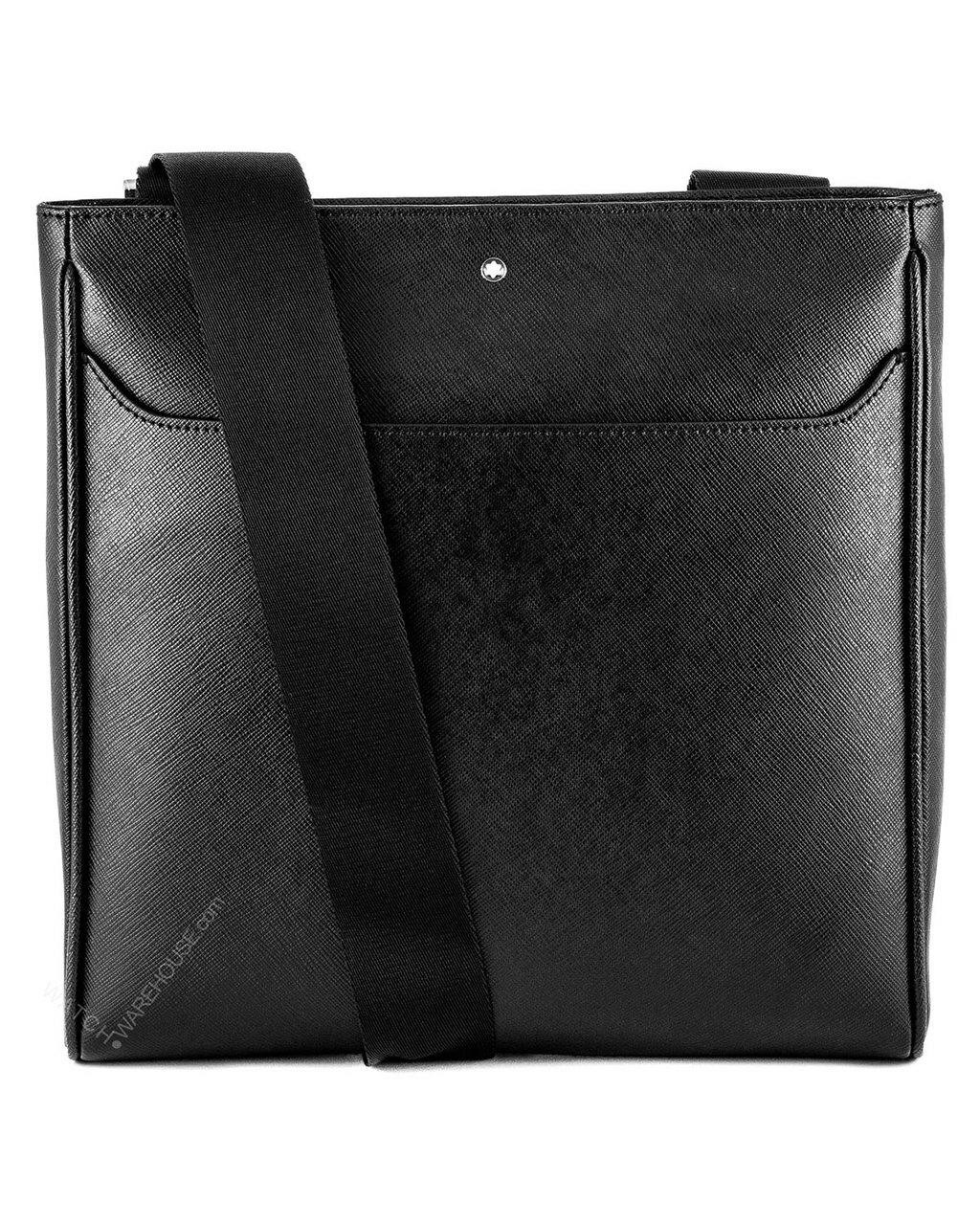 MONTBLANC Sartorial Envelope City Medium Black Leather Bags 