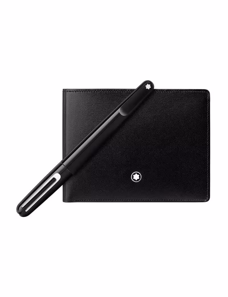 MONTBLANC Meisterstuck 6CC wallet and Rollerball Pen Set