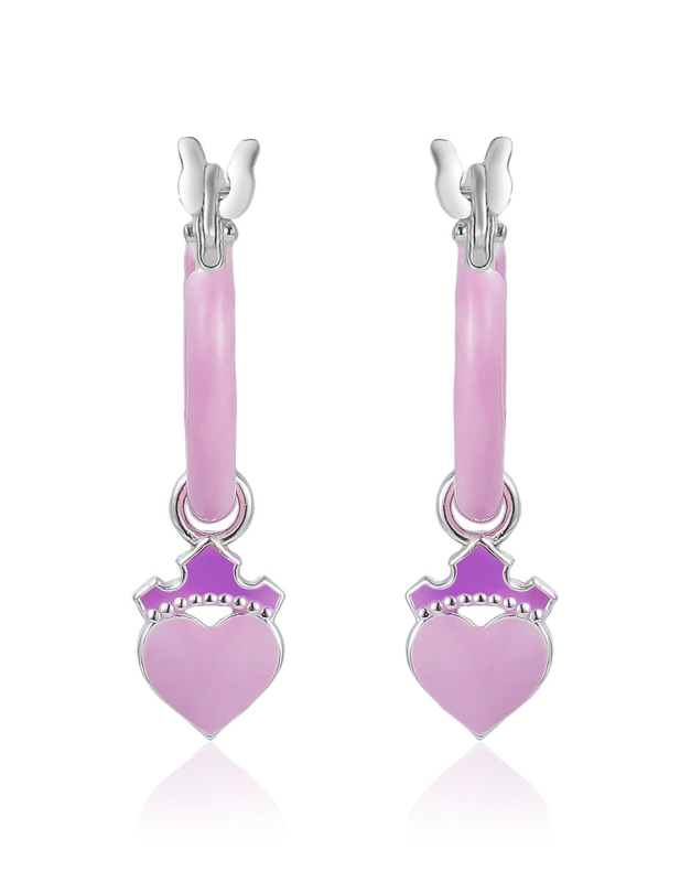 Ohrringen Anhänger für Mädchen Disney Princess Silber 925